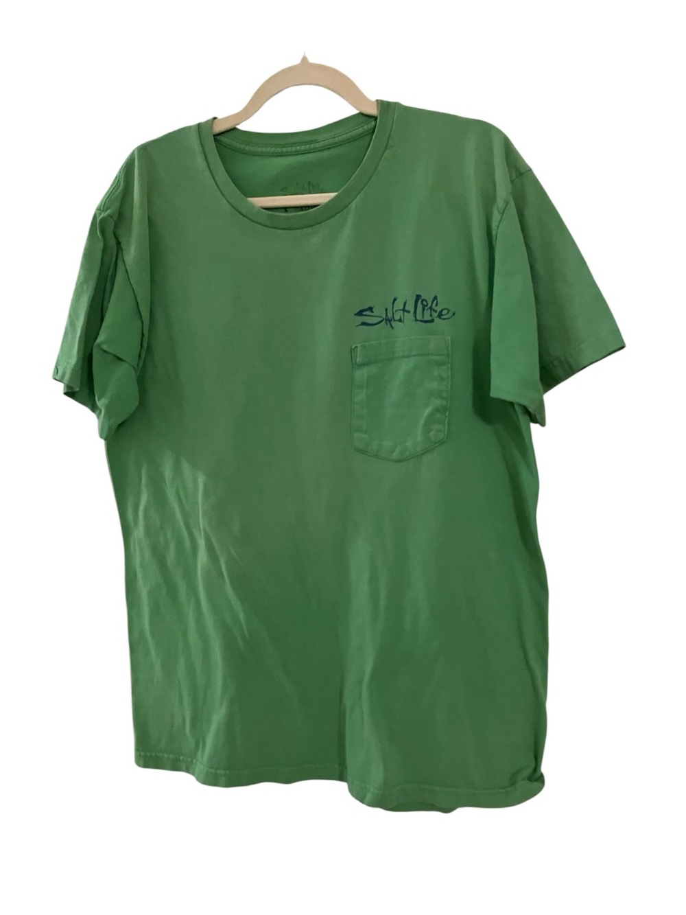 Salt Life Men's Green Pocket Tee